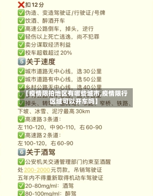 【疫情限拍地区有哪些城市,疫情限行区域可以开车吗】-第2张图片